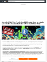 Litecoin (LTC) Price Prediction: ZEC Fractal Hints at a Major Litecoin Breakout as Bulls Eye a New Multi-Year Rally - Brave New Coin