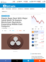 Ripple Bags Deal With Major Saudi Bank To Explore Blockchain Payments, Expanding Middle East Footprint ⋆ ZyCrypto