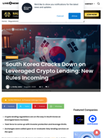 South Korea Cracks Down on Leveraged Crypto Lending: New Rules Incoming | Live Bitcoin News