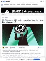 MNT Hits New ATH as Investors Bet Big on Layer-2 Growth