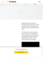 The Main Driver Behind BTC's Break From Global M2, According to Raoul Pal