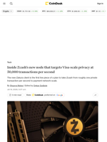 Inside Zcash's new node that targets Visa-scale privacy at 50,000 transactions per second