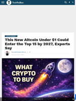 This New Altcoin Under $1 Could Enter the Top 15 by 2027, Experts Say - TechBullion