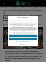 VeChain Unveils ‘Renaissance’ Upgrade: A New Era for VET and Blockchain Adoption - Crypto News Flash