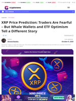 XRP Price Prediction: Traders Are Fearful – But Whale Wallets and ETF Optimism Tell a Different Story