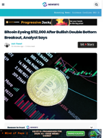 Bitcoin Eyeing $112,000 After Bullish Double Bottom Breakout, Analyst Says