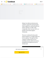 Stripe's Bridge Applies for National Bank Trust Charter to Expand Stablecoin Business