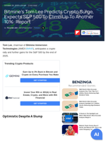 Bitmine's Tom Lee Predicts Crypto Surge, Expects S&P 500 To Climb Up To Another 10%: Report - Grayscale Bitcoin Mini Trust (BTC) Common units of fractional undivided beneficial interest (ARCA:BTC) - Benzinga