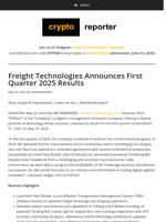 Freight Technologies Announces First Quarter 2025 Results