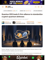 Quantus CEO leads 9-firm alliance to standardize crypto’s quantum defenses - AMBCrypto
