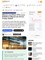 Bitcoin and Ether ETFs Lose $152M as Blackrock Drives Friday Selloff – Bitcoin News