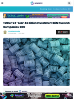 Tether’s $5 Billion Investment Blitz Fuels US Companies: CEO