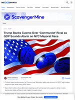 Trump Reluctantly Backs Andrew Cuomo in NYC Mayoral Race