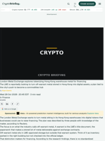London Metal Exchange explores tokenizing Hong Kong warehouse metal for financing