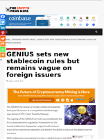 GENIUS sets new stablecoin rules but remains vague on foreign issuers - The Crypto News Wire
