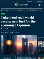 Tokenized real-world assets:  new fuel for the economy | Opinion - Crypto Daily