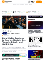 Bond Yields Continue to Soar as Markets Eye Trouble, Bitcoin and Gold Shine – Economics Bitcoin News