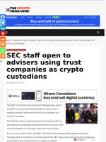 SEC staff open to advisers using trust companies as crypto custodians - The Crypto News Wire