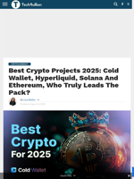 Best Crypto Projects 2025: Cold Wallet, Hyperliquid, Solana And Ethereum.