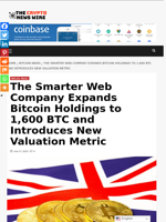 The Smarter Web Company Expands Bitcoin Holdings to 1,600 BTC and Introduces New Valuation Metric - The Crypto News Wire