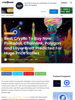 Best Crypto To Buy Now: Polkadot, Chainlink, Polygon and Layer Brett Predicted For Huge Price Rallies | Live Bitcoin News