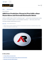 ARB Price Prediction: Pinned at Pivot With a Bear Stack Above and Oversold Stochastic Below - Blockchain.News