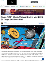 Ripple (XRP) Meets Vicious Rival in May 2025: $5 Target Still Possible?