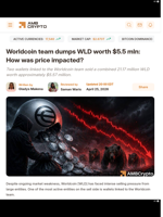 Worldcoin team dumps WLD worth $5.5 mln: How was price impacted? - AMBCrypto