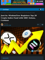 WisdomTree Registers Top 20 Crypto Index Fund with XRP, Solana, Cardano