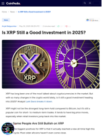 Is XRP Still a Good Investment in 2025?
