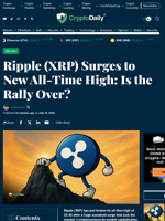 Ripple (XRP) Surges to New All-Time High: Is the Rally Over? - Crypto Daily