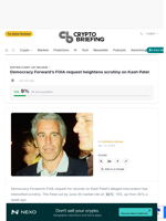 Democracy Forward's FOIA request heightens scrutiny on Kash Patel