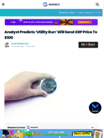 Analyst Predicts ‘Utility Run’ Will Send XRP Price To $100