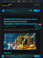 Celestia (TIA) Technical Analysis Shows Neutral Momentum Despite Foundation's $62.5M Token Acquisition - Blockchain.News