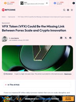 VFX Token (VFX) Could Be the Missing Link Between Forex Scale and Crypto Innovation
