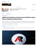 ARB Price Prediction: Compressed at $0.18 as Open Interest Builds Into Resistance - Blockchain.News