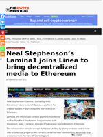 Neal Stephenson’s Lamina1 joins Linea to bring decentralized media to Ethereum - The Crypto News Wire