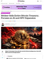 Bitdeer Sells Entire Bitcoin, Focuses on AI and HPC