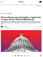 House Democrats Struggle to Approach 'Crypto Week' With Unified Front - Decrypt