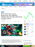 BTC's Bull Run Is Just Beginning, But WallitIQ (WLTQ) Has Already Delivered 5x More Gains