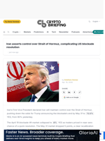 Iran asserts control over Strait of Hormuz, complicating US blockade resolution