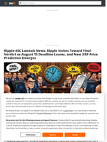 Ripple-SEC Lawsuit News: Ripple Inches Toward Final Verdict as August 15 Deadline Looms, and New XRP Price Prediction Emerges - Brave New Coin
