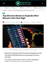Top Altcoins Ready to Explode After Bitcoin’s All-Time High - Crypto News Flash