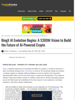 BingX AI Evolution Begins: A $300M Vision to Build the Future of AI-Powered Crypto