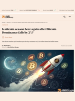 Is altcoin season here again after Bitcoin Dominance falls by 2%? - AMBCrypto