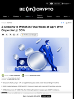 3 Bullish Altcoins to Watch in Final Week of April 2026