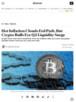 Hot Inflation Clouds Fed Path, But Crypto Bulls Eye Q4 Liquidity Surge - Decrypt