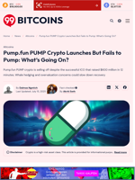 PUMP Crypto Struggling After Raising $600 Million