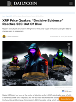 XRP Price Quakes: “Decisive Evidence” Reaches SEC Out Of Blue - DailyCoin