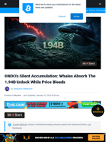 ONDO’s Silent Accumulation: Whales Absorb The 1.94B Unlock While Price Bleeds | Bitcoinist.com